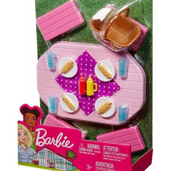 Mattel Toys Barbie Picnic Table Set With Accessories Nib Poshmark